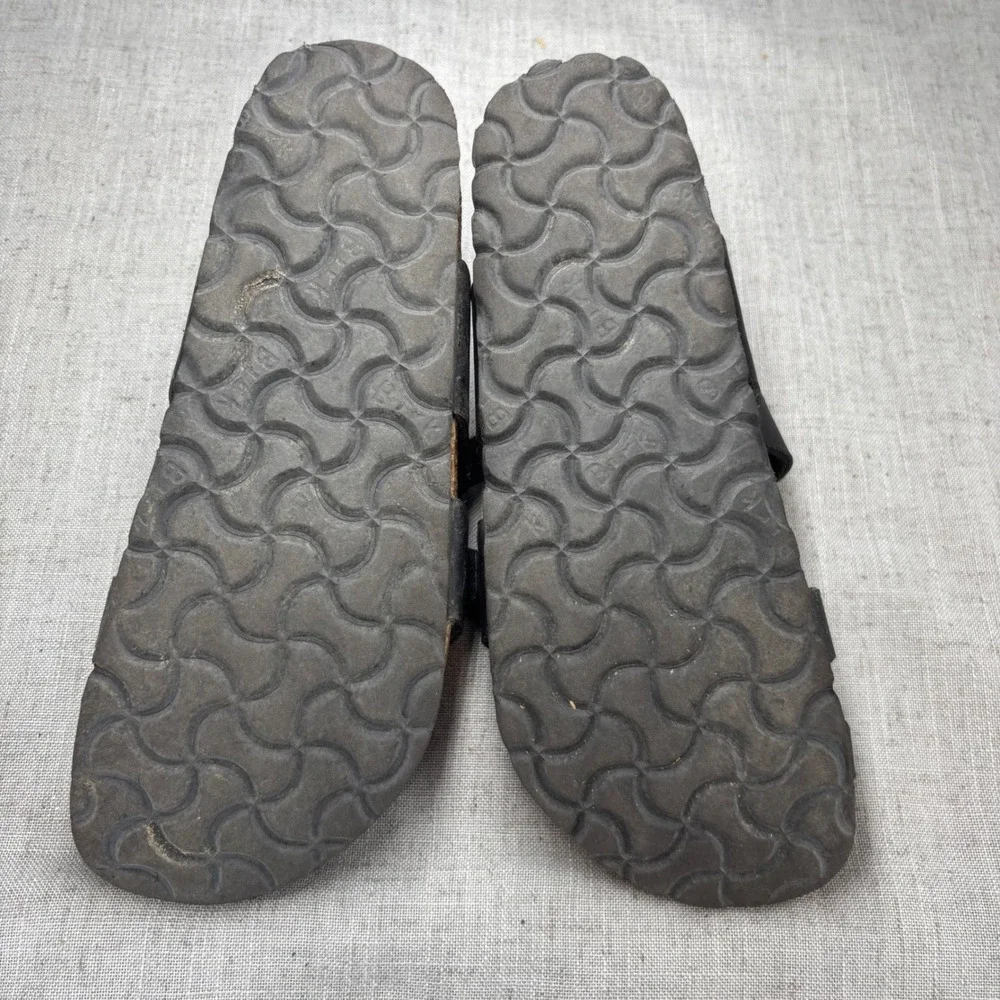 Birkenstock Mayari Sandals Black Birko-Flor Toe Loop Slip On Casual Kids EU 35